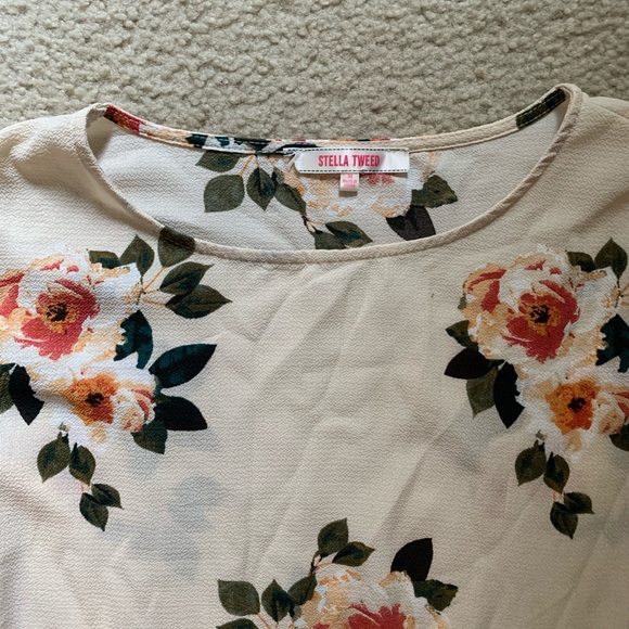 stella tweed floral top - Picture 2 of 3